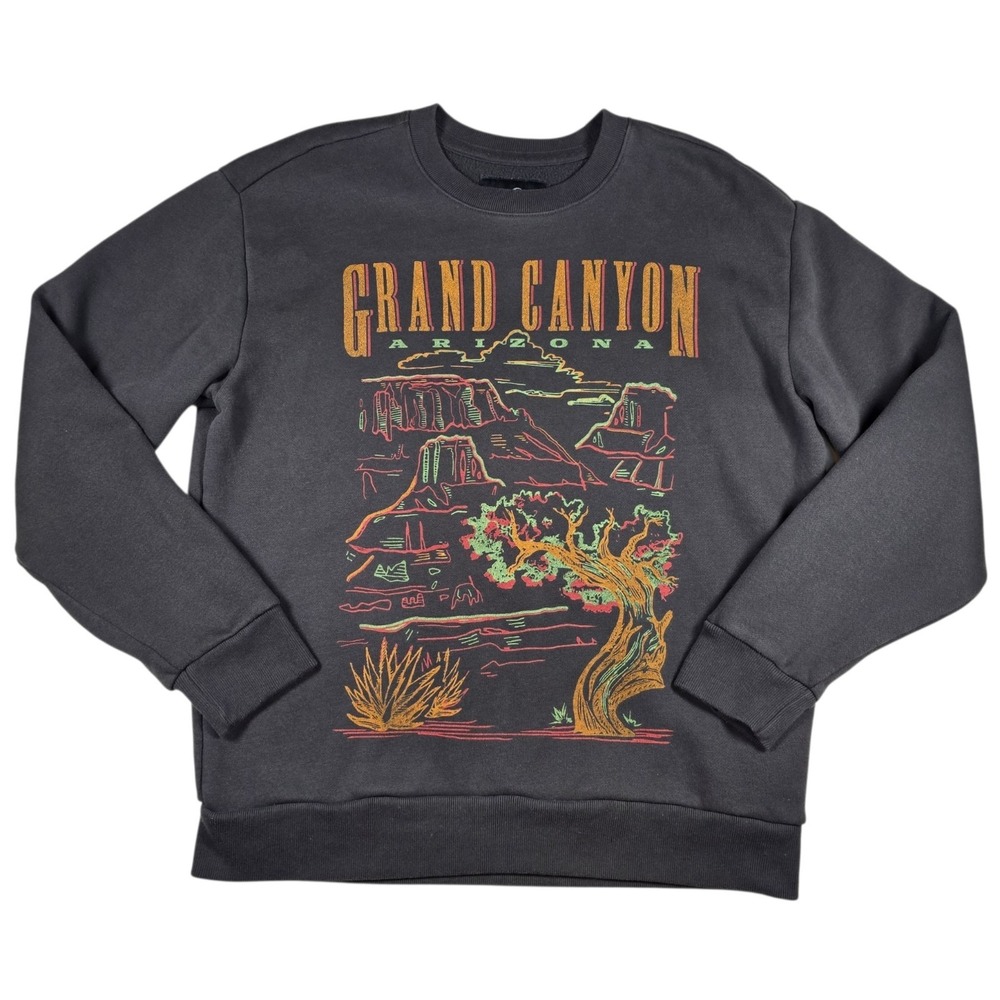 HOLLISTER Grand Canyon Arizona Gray Relaxed Fit Sweatshirt- Men's Size M